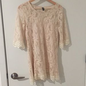 Divided by H&M Lace off-white Tunic